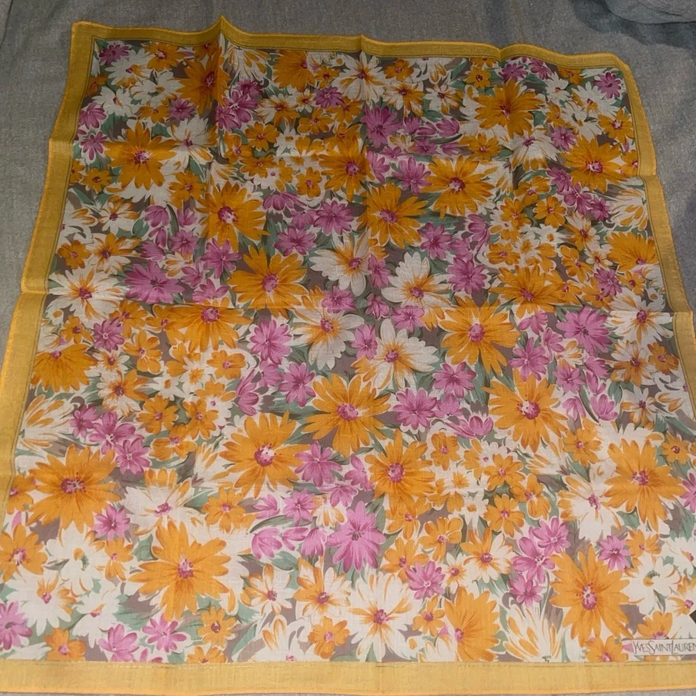SL scarf pocket square orange NEW - Picture 4 of 6